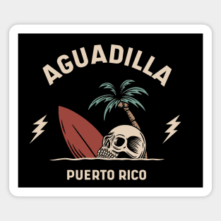 Vintage Surfing Aguadilla, Puerto Rico Magnet